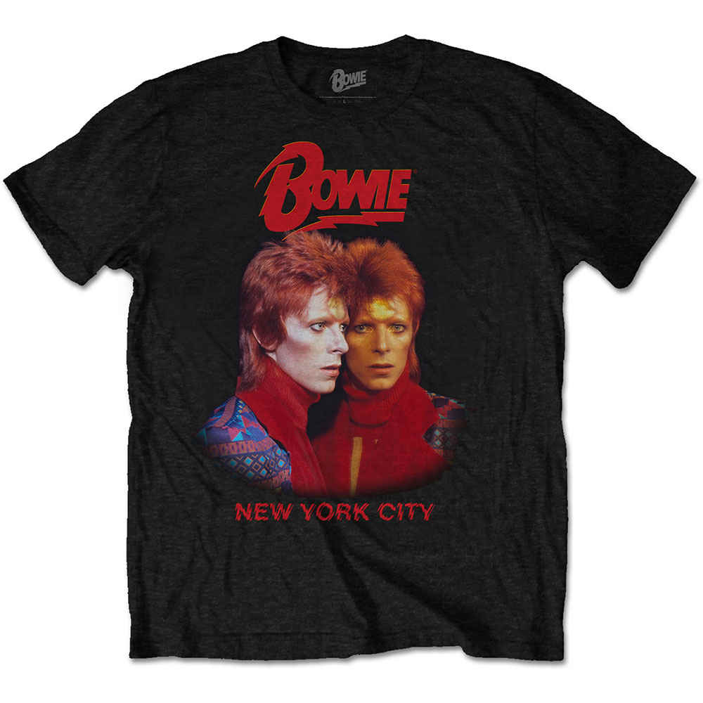 David Bowie - New York City T-shirt Homme - Noir